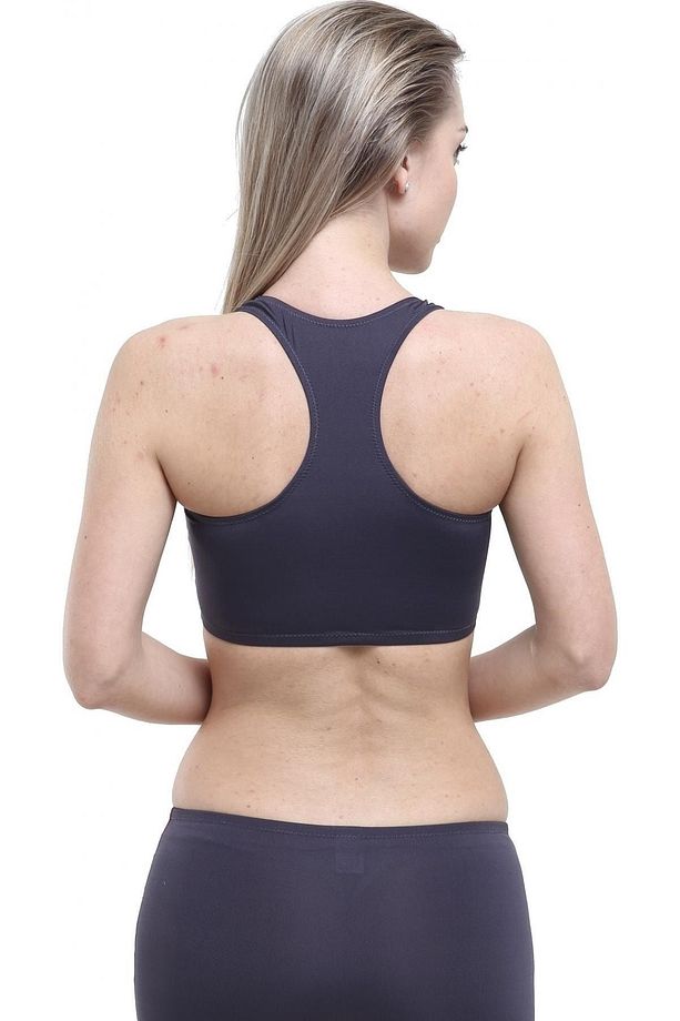 Kadın Antrasit Modelli Şeritli Badili Şortlu Bikini Takımı - 2