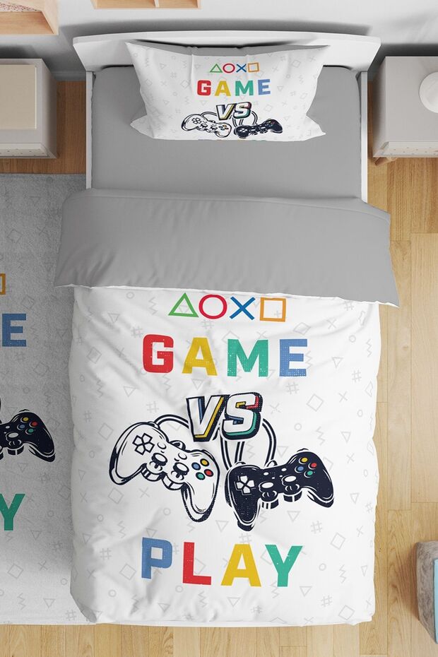 Gamer Gamer 18 Patterned Single Baby Kids Bedding Set
