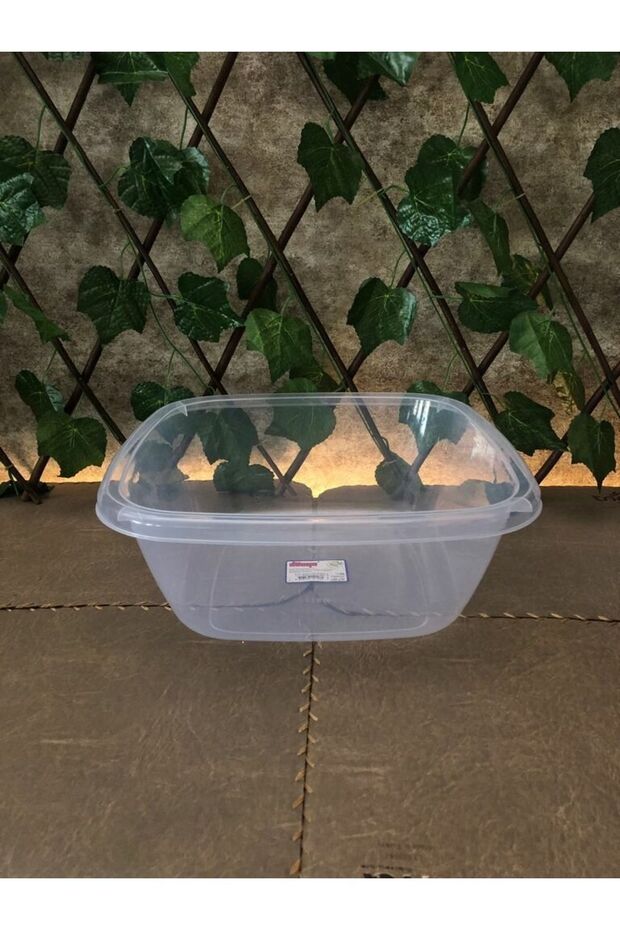 Transparent Square Basin Basin 13 Liters