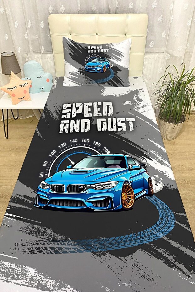 مفرش سرير وغطاء وسادة منقوش للسيارة 15 - 1