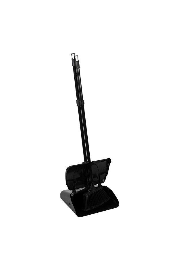 UMBEX Siyah Kapaklı Ayaklı Katlanabilir Fırçalı Faraş - 1