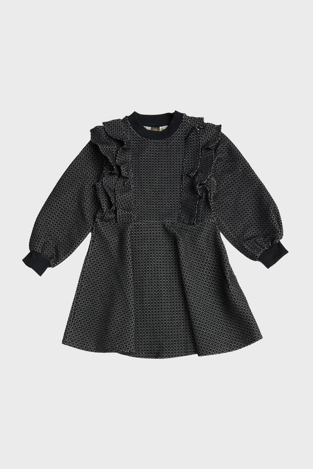 Bg Store Girl's Navy Blue Dress 23fw0tj4909