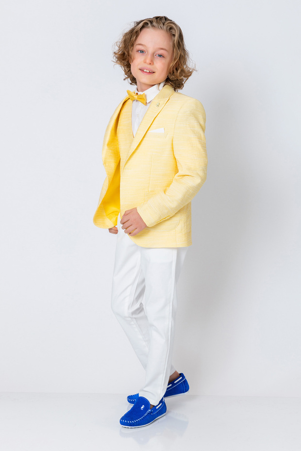 سترة للأولاد ذات زر واحد - 2