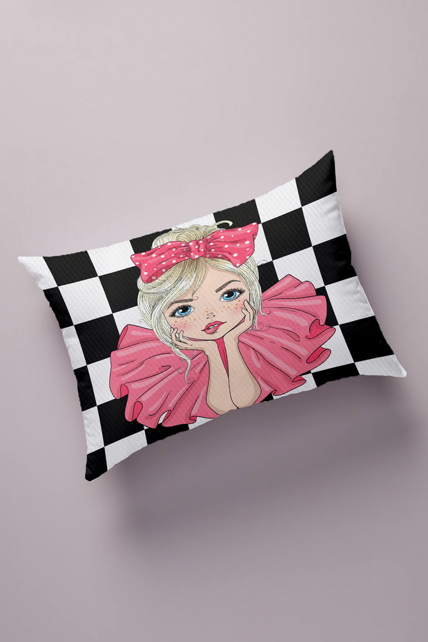 Decorative Bead Quilted Surface Pillow Case (50x70cm) 192