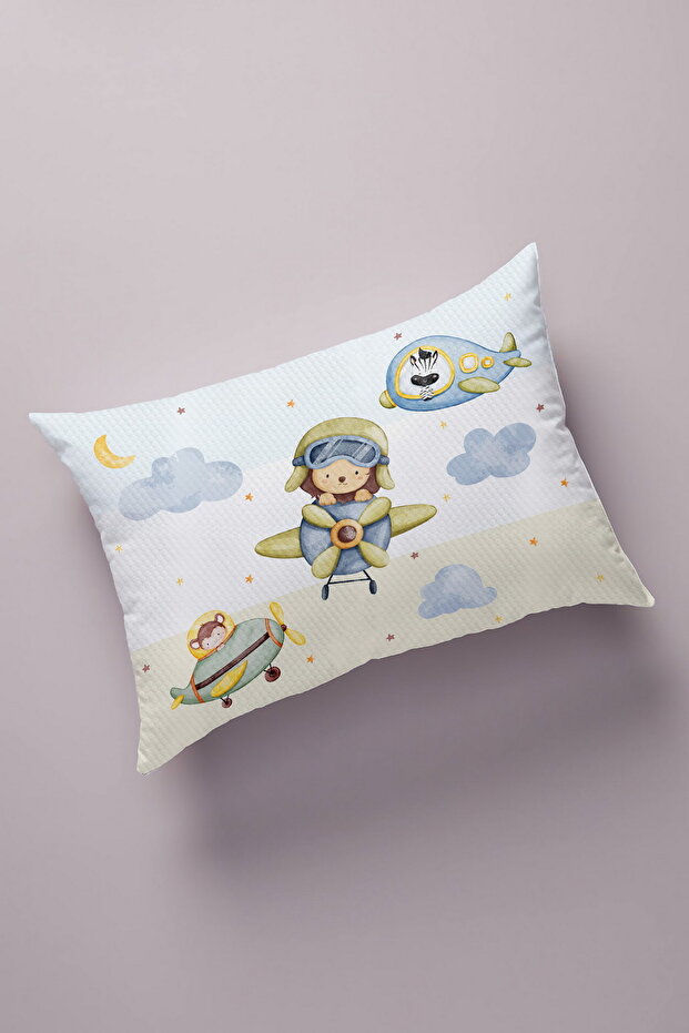 Decorative Bead Quilted Surface Pillow Case (50x70cm) 360