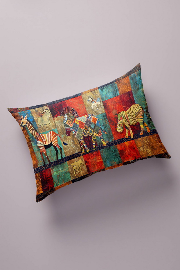Decorative Bead Quilted Surface Pillow Case (50x70cm) 431