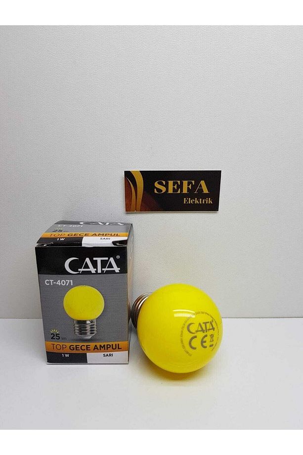 1 Watt Led Gece Lambası Sarı E27 Duy Sefa Elektrik - 3