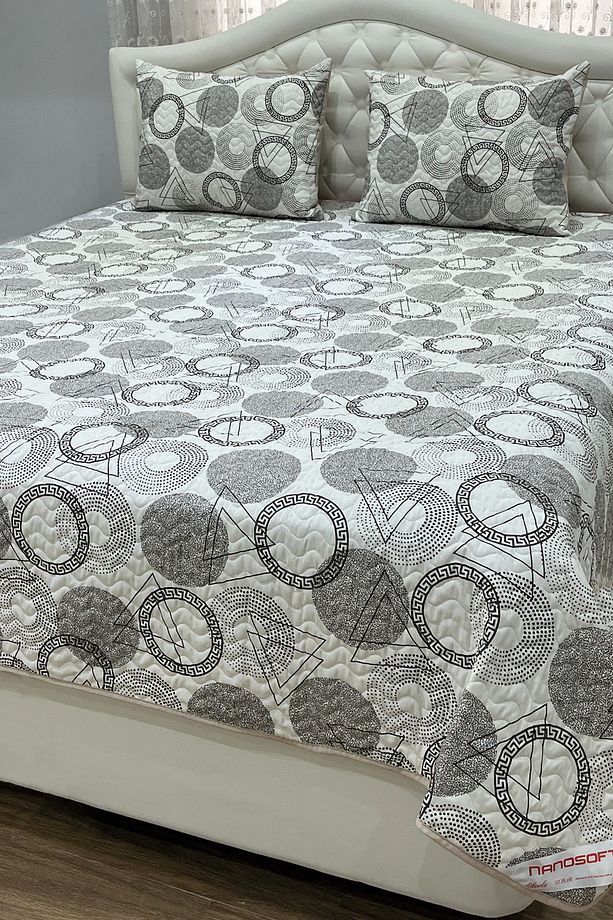 Tek Kişilik Çift Taraflı Kapitone Yatak Örtüsü Seti 160x230 Cm – Shape Model Yastık Kılıfı - 2