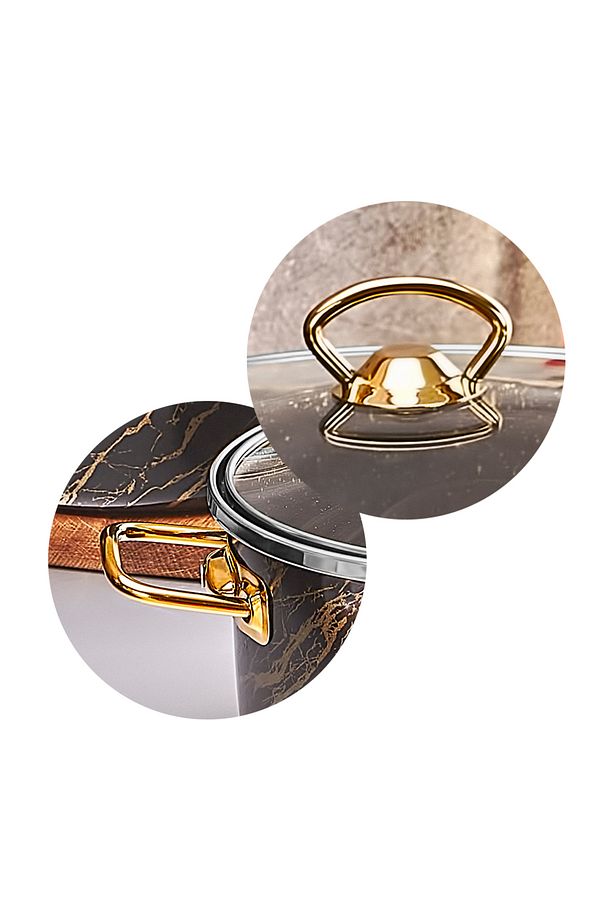 7 Parça Golden Granit Set - 3