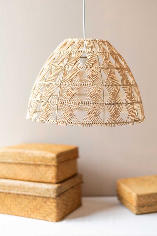 Rattan/Bambu Sarkıt Bohem Avize - 2