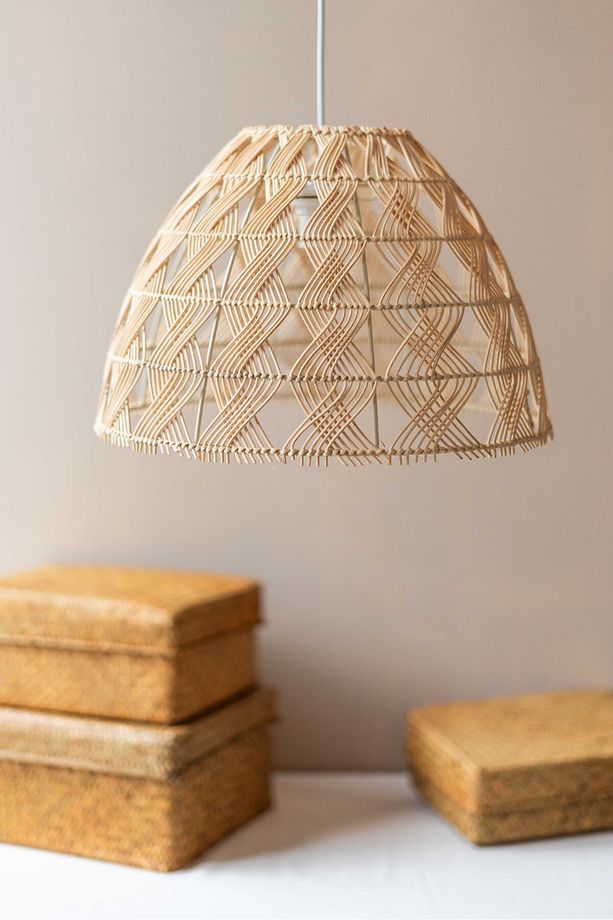 Rattan/Bambu Sarkıt Bohem Avize - 1