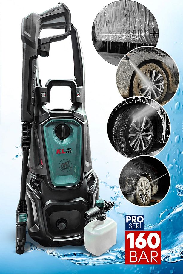 Profesyonel Kovadan Çeker Zemin,Cam,Halıi,koltuk Yıkama 2200W 160 Bar Basınçlı Yıkama Makinesi - 5