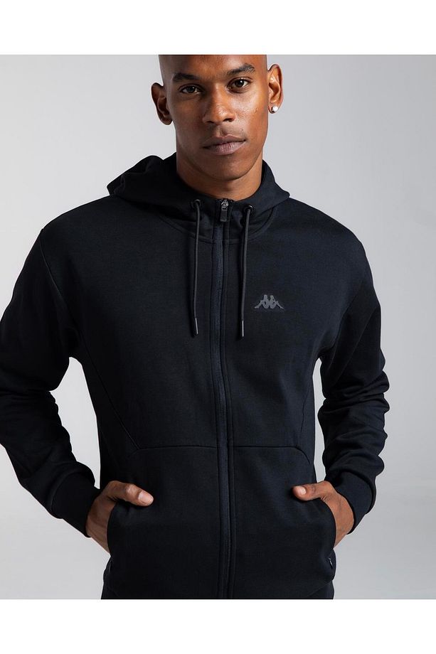 Authentic Karin Erkek Siyah Regular Fit Fermuarlı Eşofman Üstü - 2
