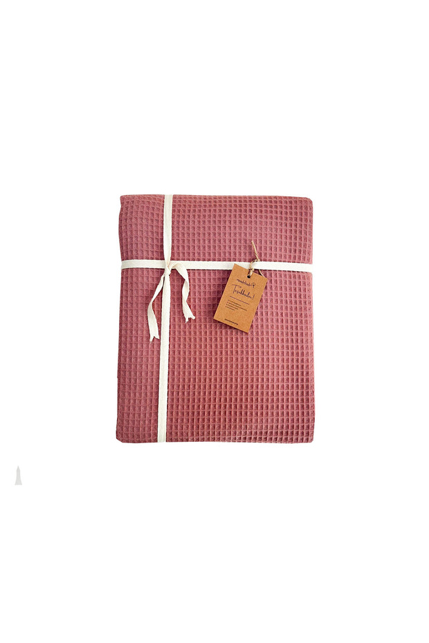 100% Cotton Waffle Dried Rose Pink Pique (BABY)