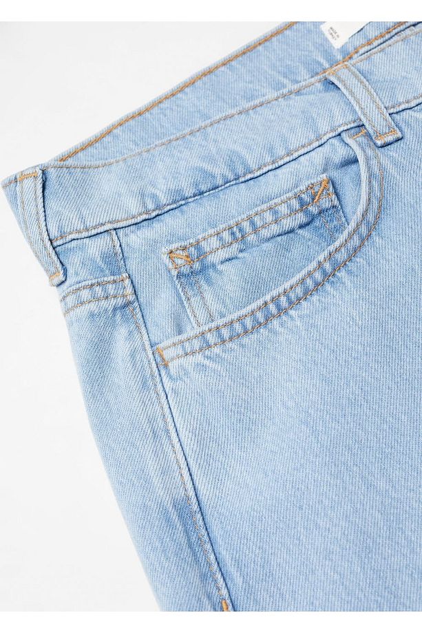Hafif Yıkama Tapered Kesim Hafif Jean - 6