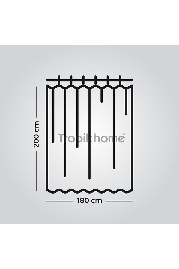 Ağaç Desen Banyo Perde+paspas Seti-kaymaz Taban Kapı Önü Paspas Seti-180x200 Cm Banyo Perdesi Seti - 6