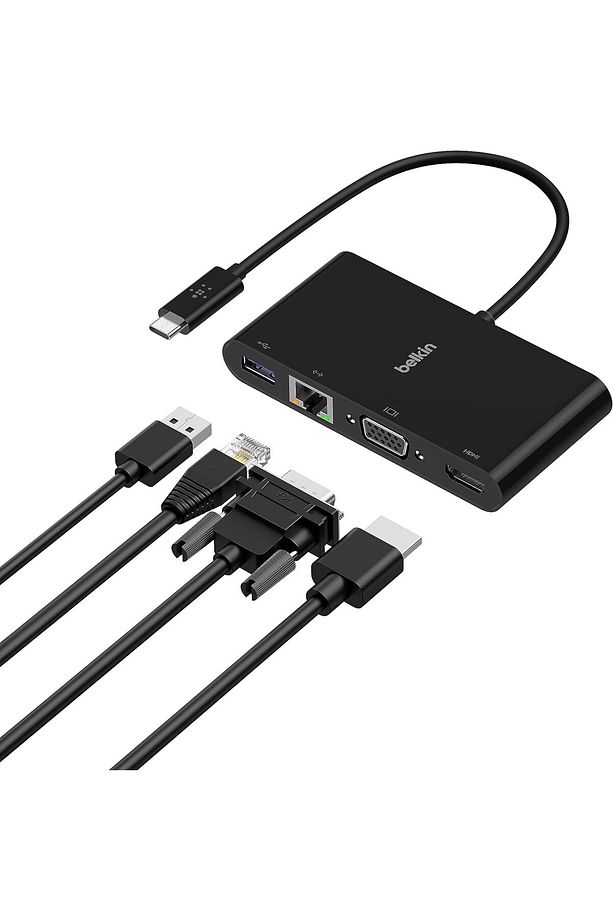 Usb-c Multimedia Adapter; 4k Hdmı, Ethernet, Usb-a, Vga - 1