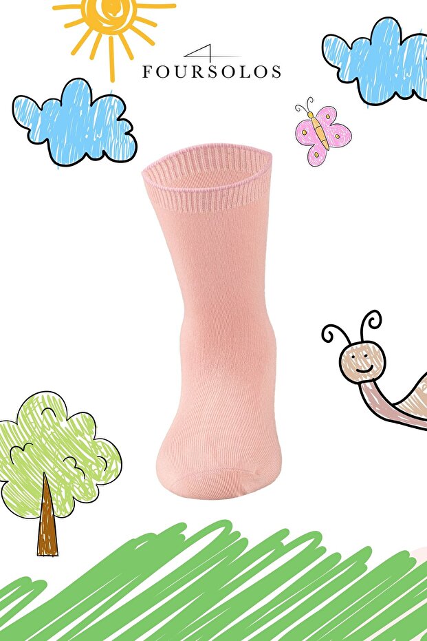 Girl's Socks Bamboo Premium Stitch-Free Washed Scented Exclusive 2 Pairs
