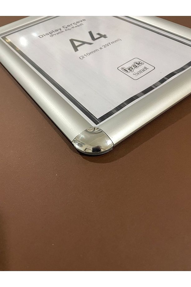 A4 Alüminyum Pratik Aç Kapa Rondo Köşeli Display Çerçeve - 2