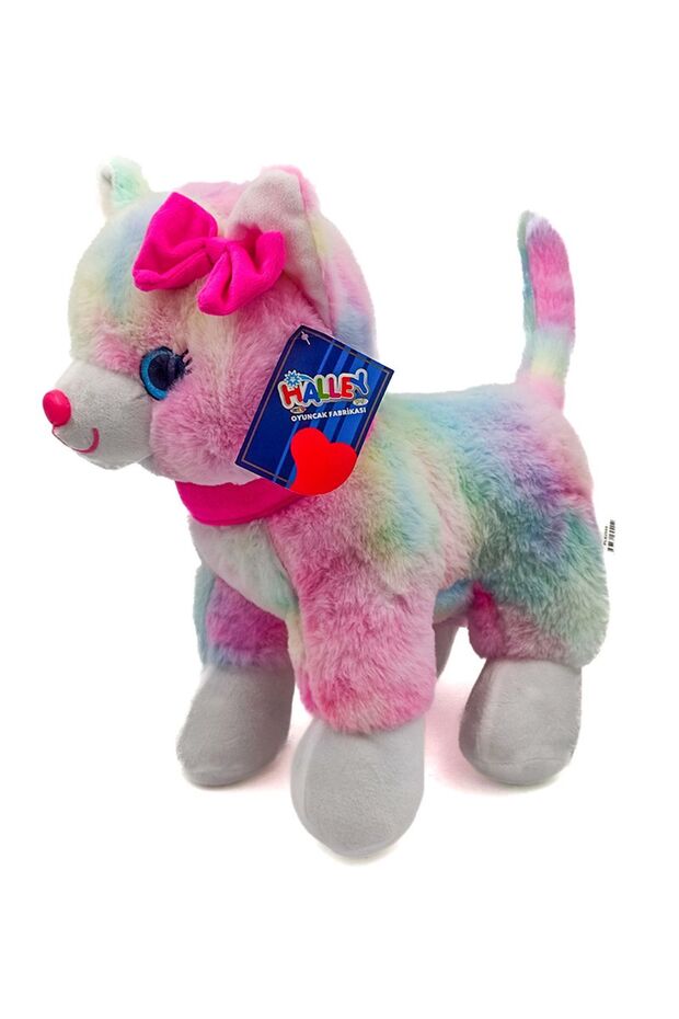 Plush Pink Buckle Cat Colored 40 cm - Blue Water World