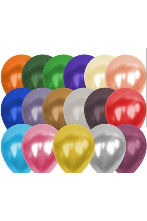 Metallic Mixed Color Balloon 25 Pack