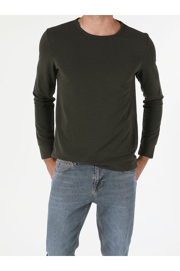 Regular Fit Haki Erkek Tişört Cl1057212 - 3