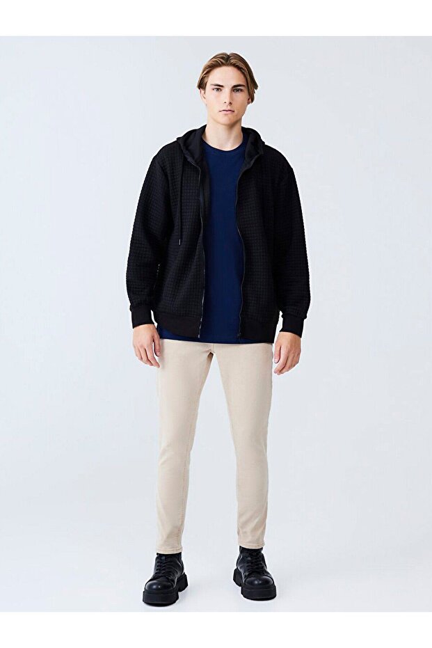 Pegoko Fermuarlı KApüşonlu Hırka - 2