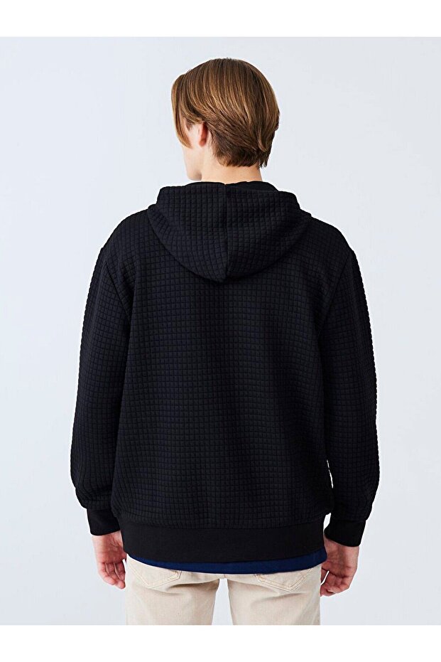 Pegoko Fermuarlı KApüşonlu Hırka - 4