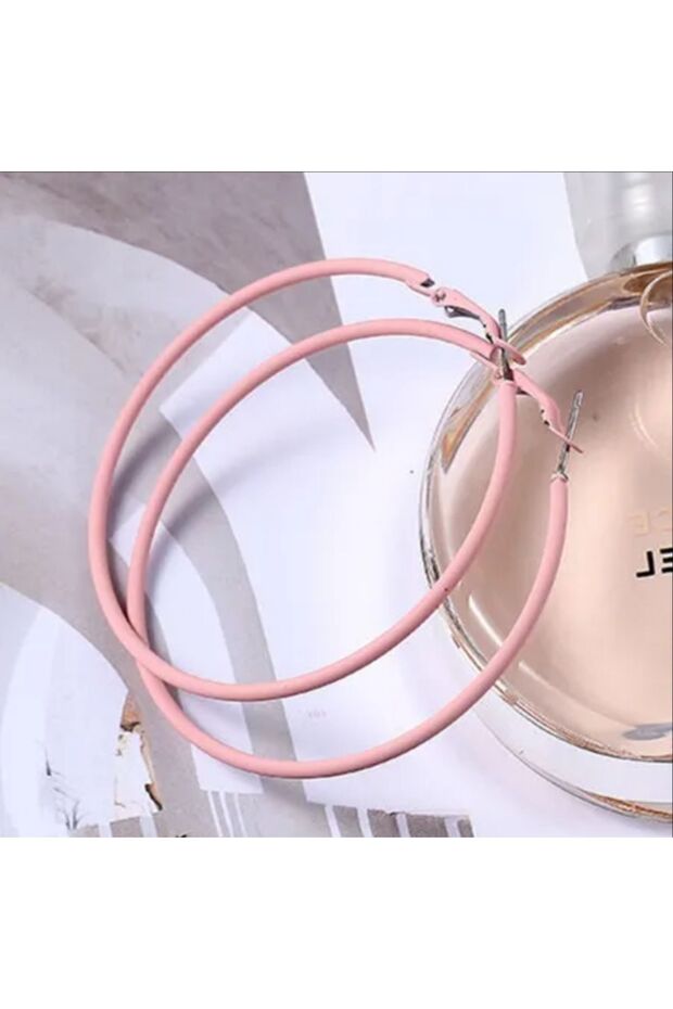 Kadın 5 cm Halka Model Küpe - 1