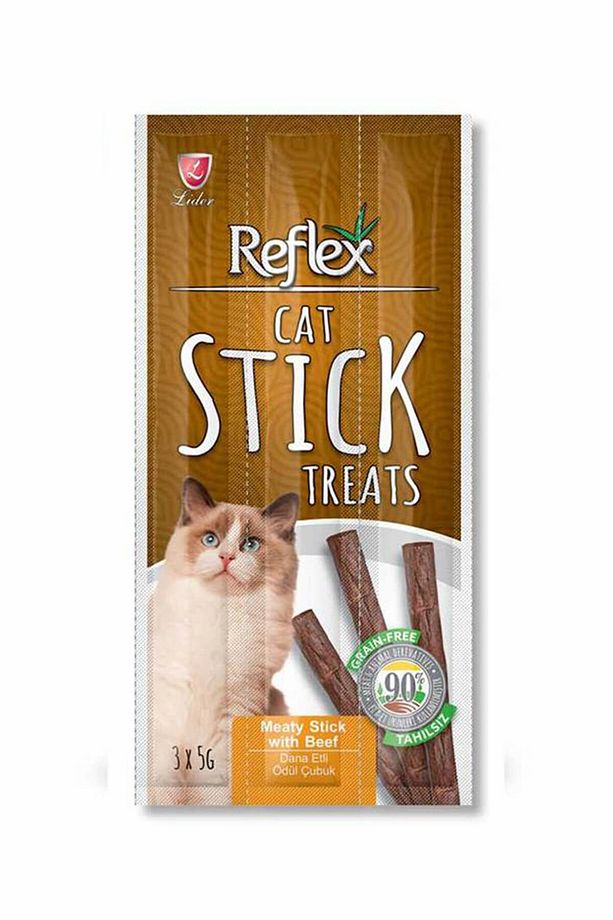 3 Adet Biftekli Kedi Ödül Çubuğu 5 gr - 1