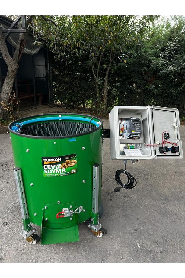 Burkon 190 Litre Rendeli Devir Ayarlı Ceviz Soyma Makinesi - 5