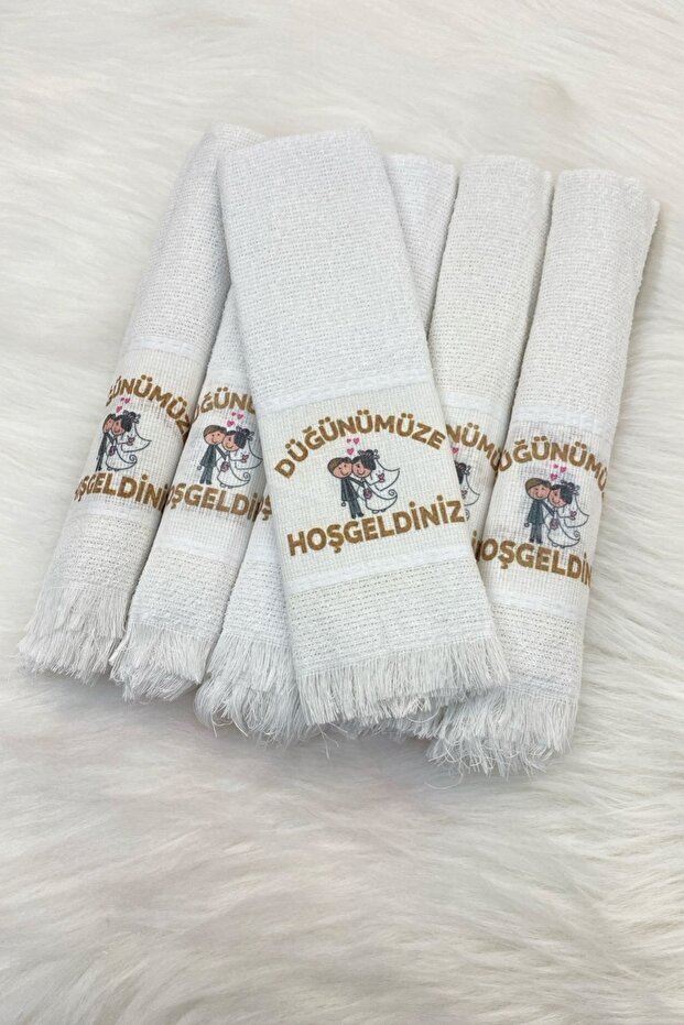 Wedding Circumcision Bride Convoy Car Towel Ornament, 12 Pieces