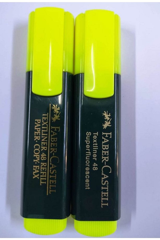 Fosforlu Işaretleme Kalemi-faber-castell 2 Adet-sarı - 1