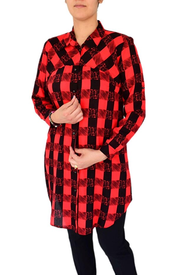 Women's Plaid Checkered Tunic BGL-ST02956