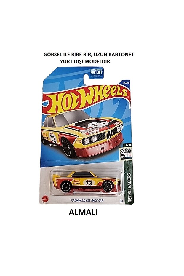 73 Bmw 3.0 Csl Race Car - Hhd73 - Long Cardboard