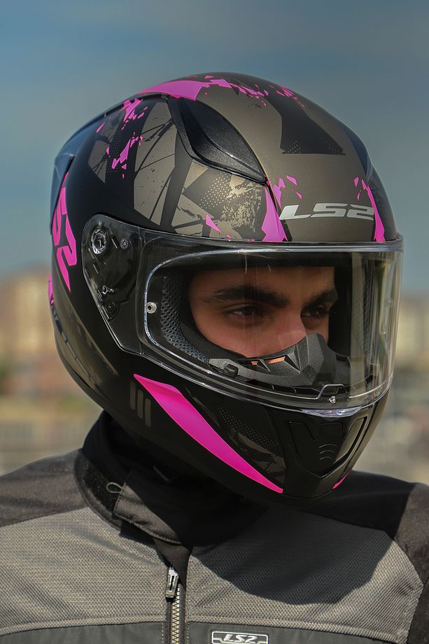 Rapıd 2 Race Palımnesıs Mat Siyah-Pembe Kask - 6