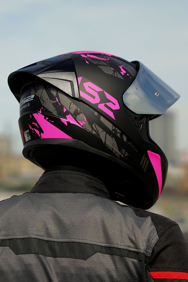 Rapıd 2 Race Palımnesıs Mat Siyah-Pembe Kask 2 - 5