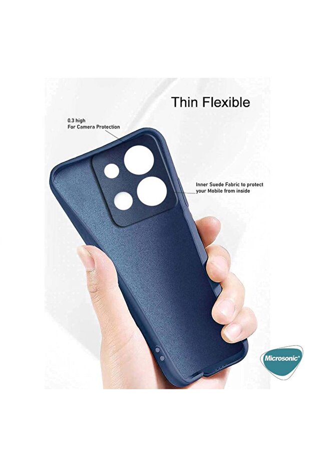 Xiaomi Poco M6 Pro 4G Kılıf Groovy Soft Siyah - 5