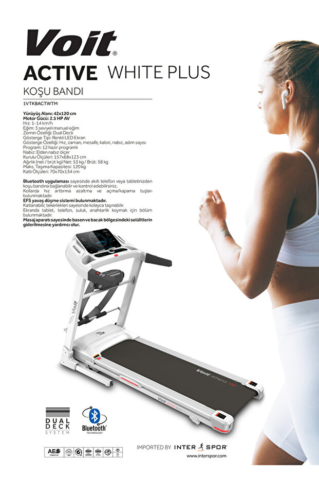 ACTIVE WHITE PLUS KOŞU BANDI - 4