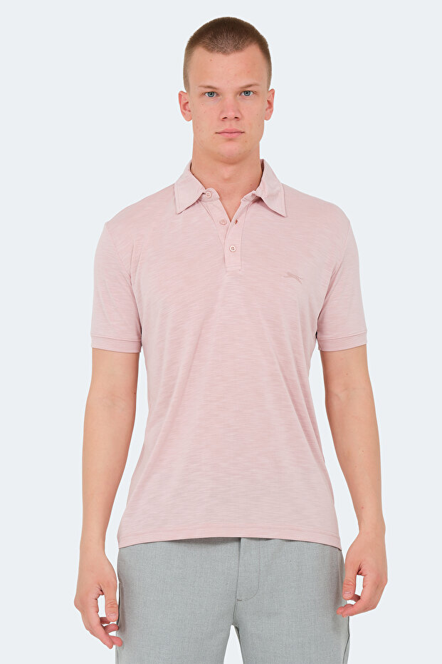 Katsuro Men's Polo Neck Rose T-Shirt
