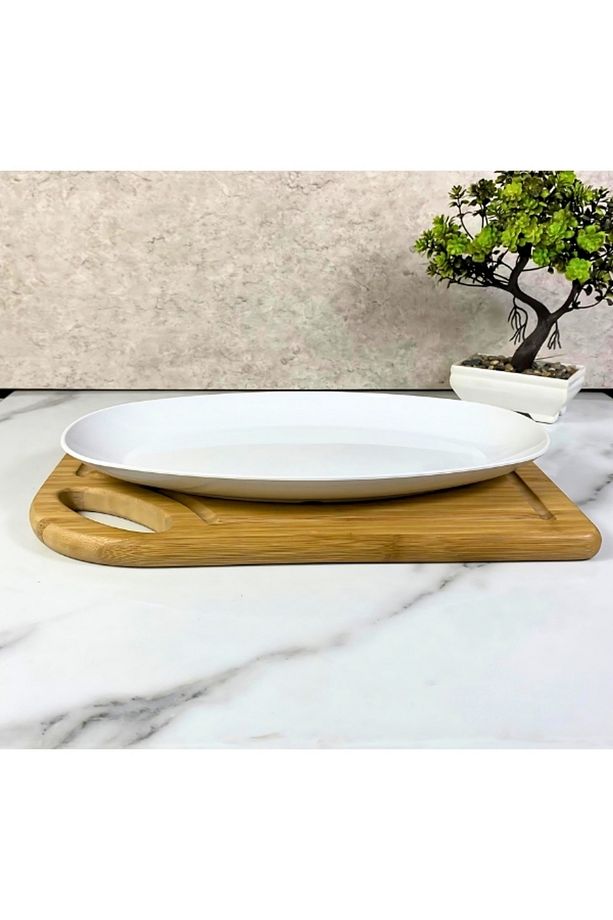 32CM İskender Tabağı Polikarbon Kayık Tabak - 1