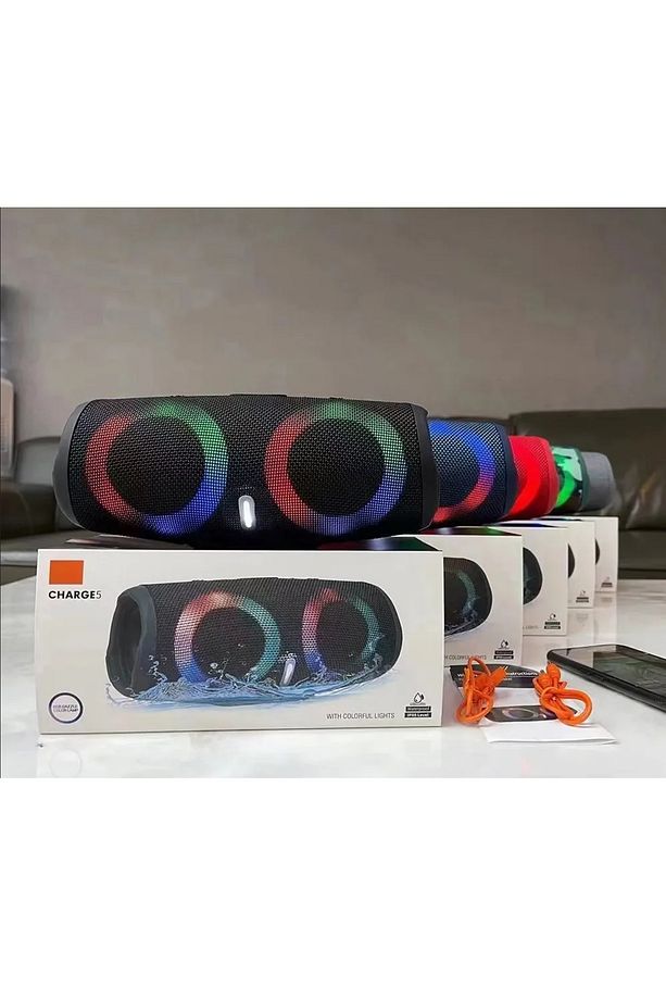 CHARGE5 BLUETOOTH SPEAKER ŞARJLI TAŞINABİLİR KABLOSUZ HOPARLÖR SD KART USB AUX FM RADYO - 7