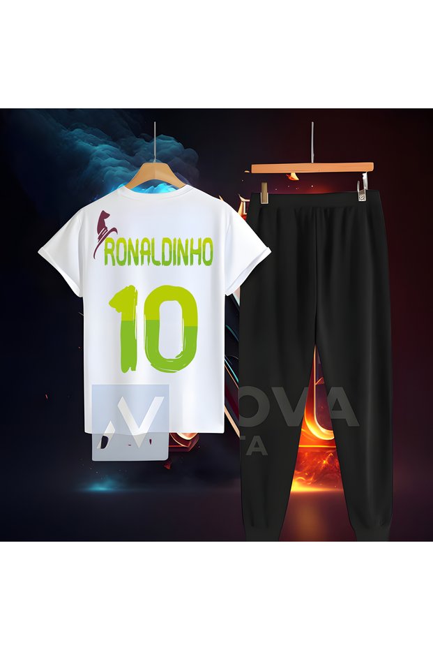 Ronaldinho Brazil National Team Jersey Football Women Men Unisex T-Shirt Tshirt Tracksuit Set