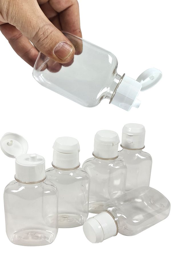 5 Adet Seyahat Şişesi Seti Losyon Kolonya Şampuan Şişesi 110ml x 5 adet RE041 - 1