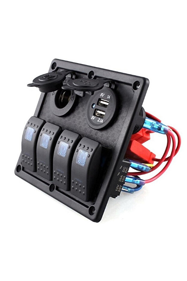 BFY Marin Switch Panel 4 Anahtarlı, USB + 12V - 3