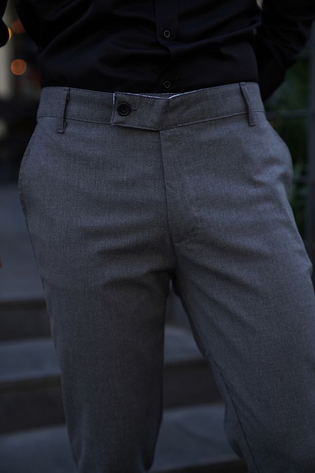 Antrasit Kumaş Pantolon Slim Fit PLT 011 - 4