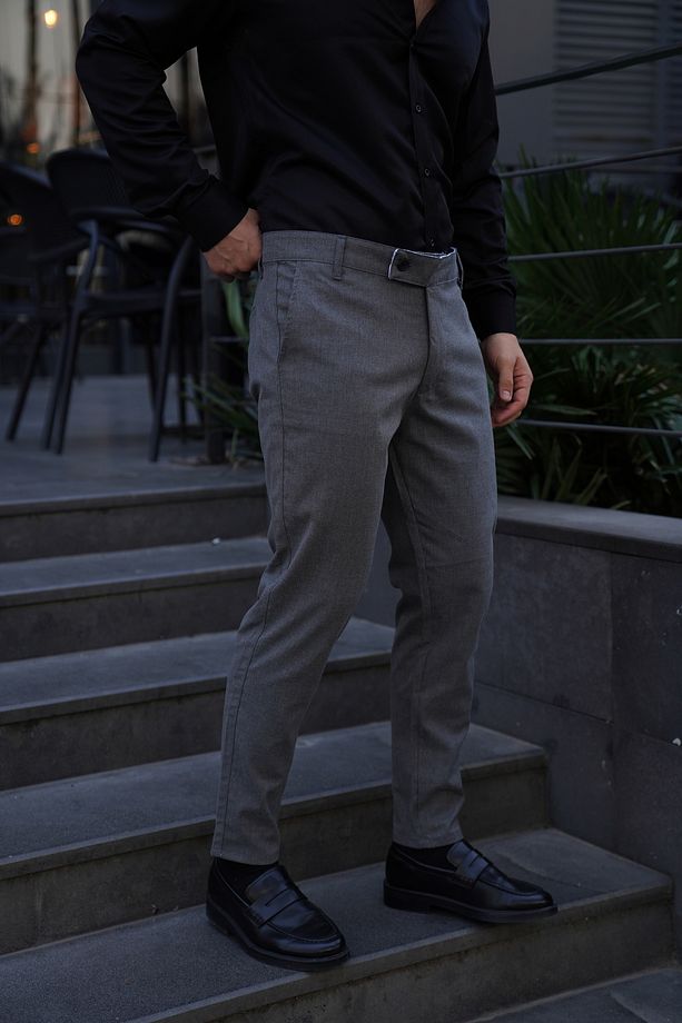 Antrasit Kumaş Pantolon Slim Fit PLT 011 - 2