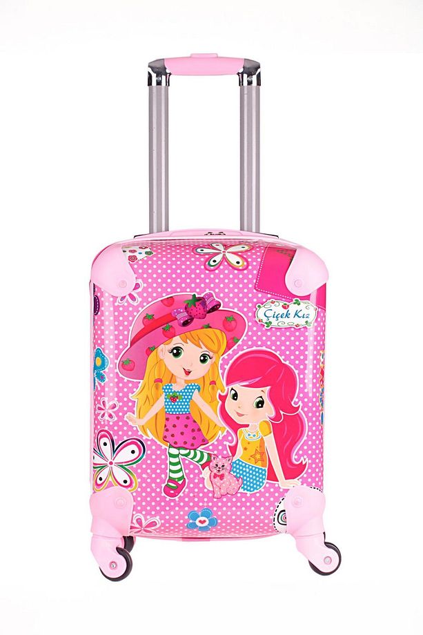 Çilek Kız Kız Çocuk Valizi Pembe - 1