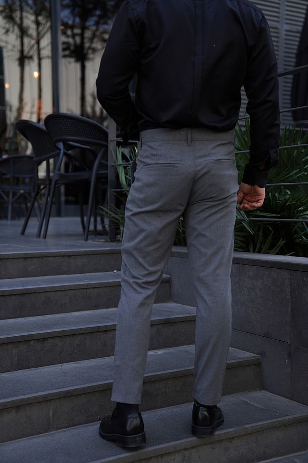 Antrasit Kumaş Pantolon Slim Fit PLT 011 - 3