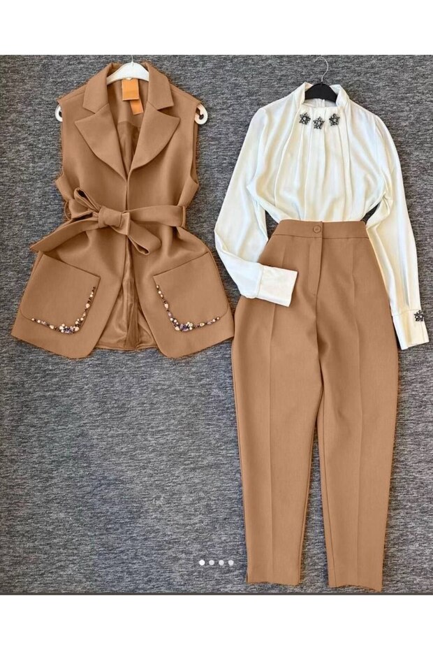3-Piece Vest Women's Suit Set